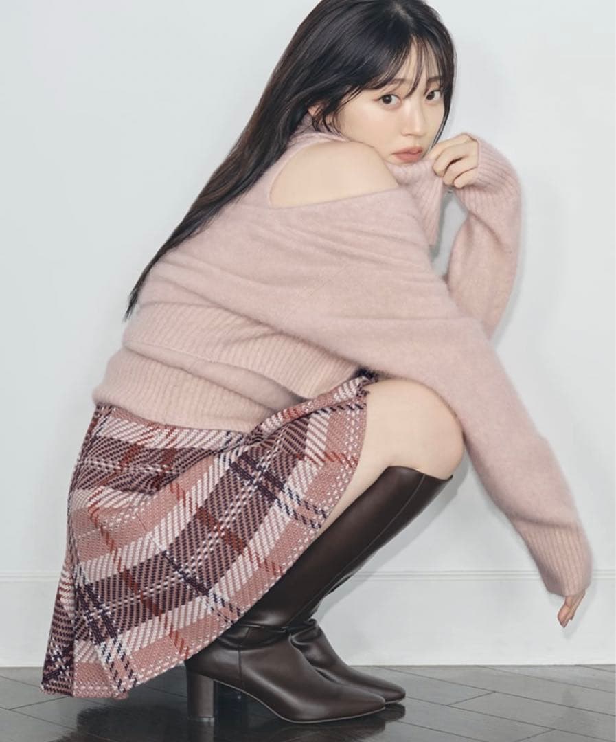 完売品　正規品　スナイデル　ロービングチェックミニスカート　0