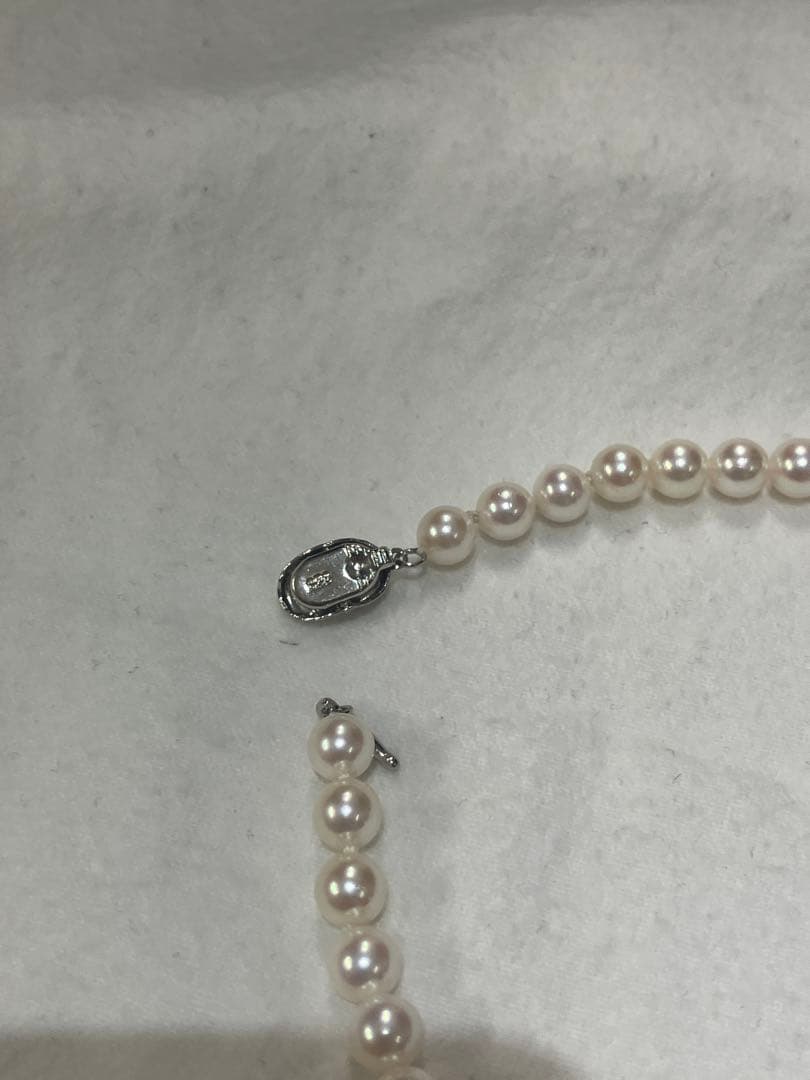 伊勢志摩英虞湾産あこや真珠　6.5-7mm パールネックレス　42cm