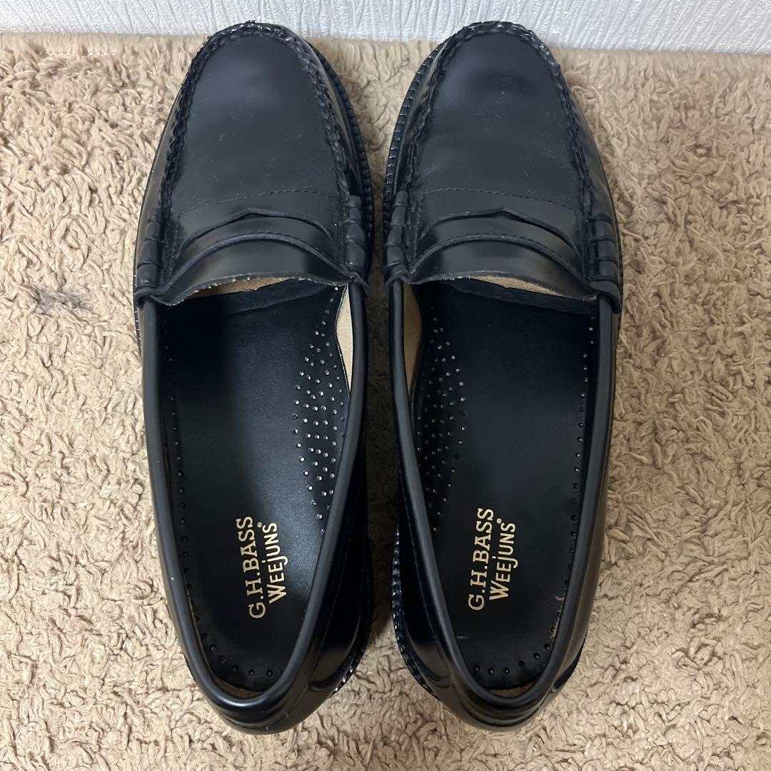 G.H. Bass ブラックレザー ローファー