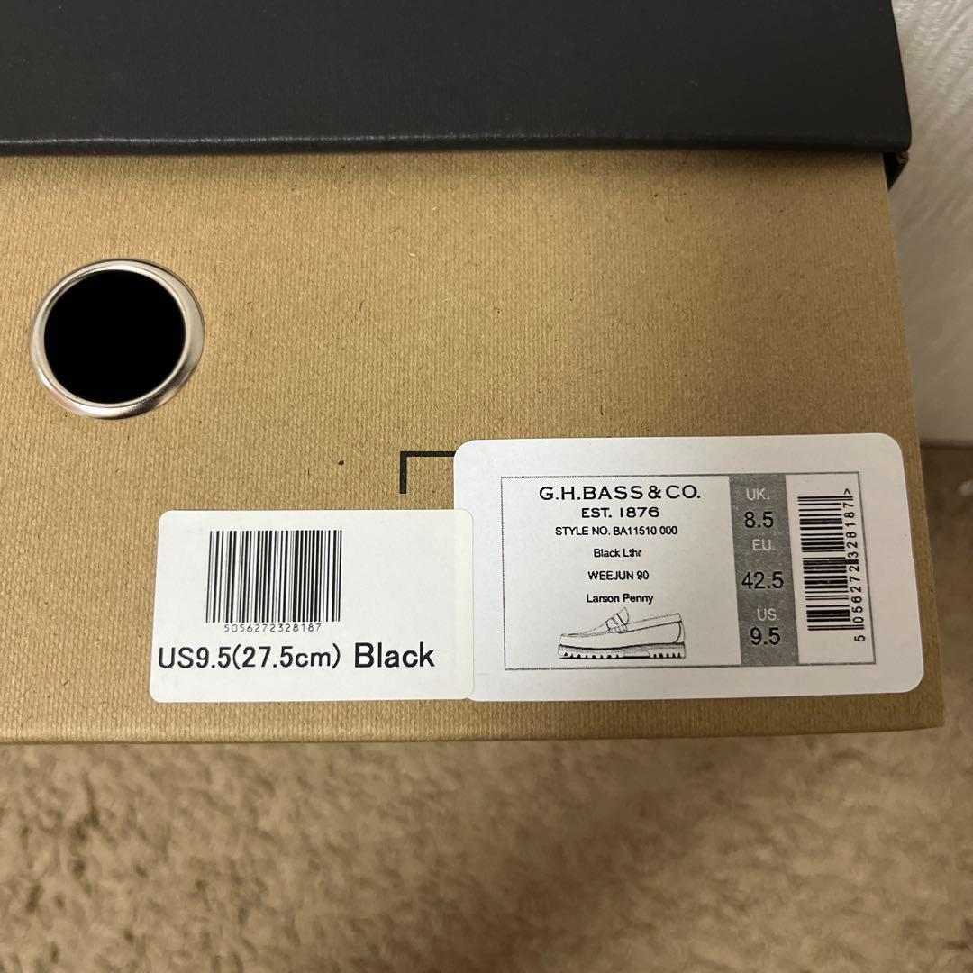 G.H. Bass ブラックレザー ローファー