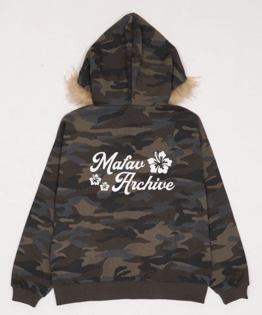 WEGO MAFAVARCHIVE　ファーフードジップパーカー