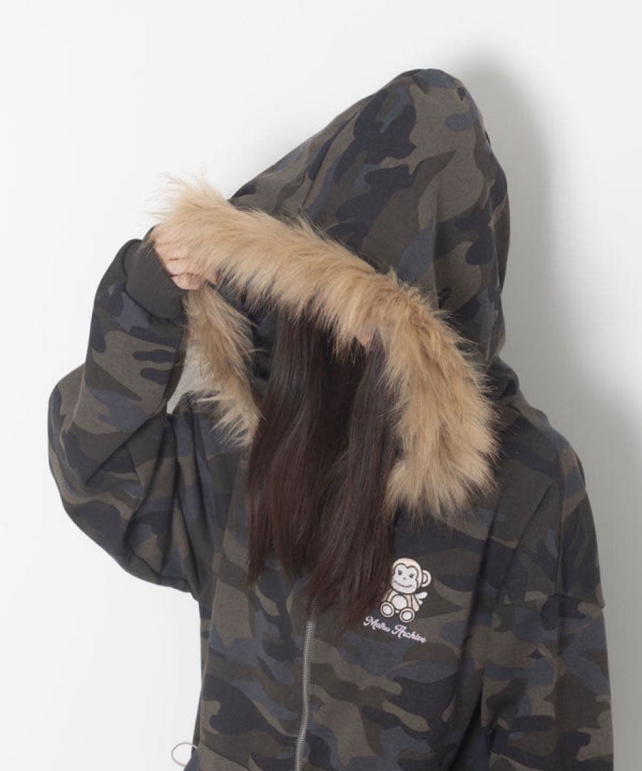 WEGO MAFAVARCHIVE　ファーフードジップパーカー