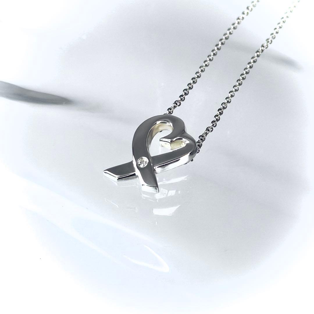 T&Co. ティファニー ラビングハート ダイヤモンド ネックレス AG 925