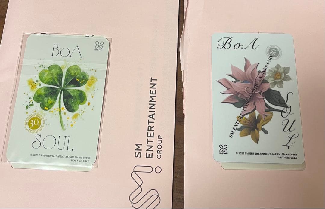 SMTOWN 30周年 抽選会 トレカ boa 第一弾　第二弾