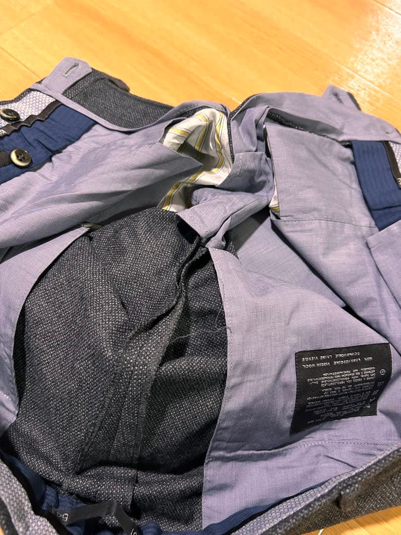 未使用　PT01 ウールツイード　バーズアイ　スーパー110s 54