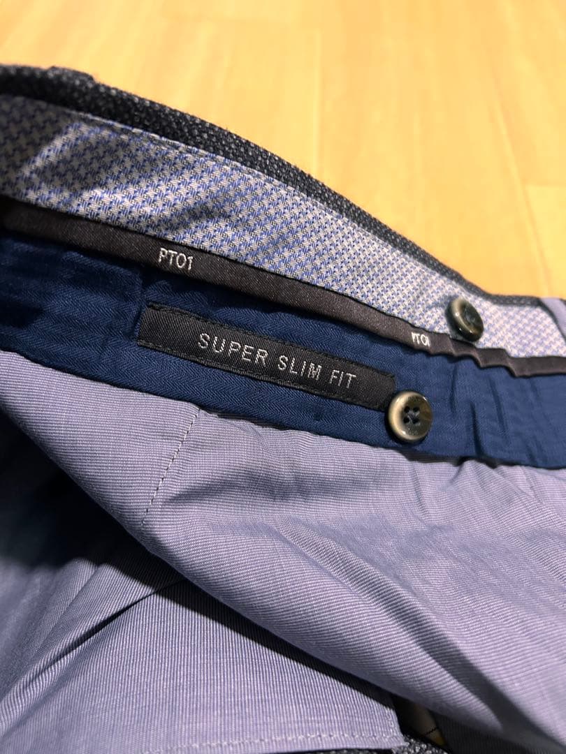 未使用　PT01 ウールツイード　バーズアイ　スーパー110s 54