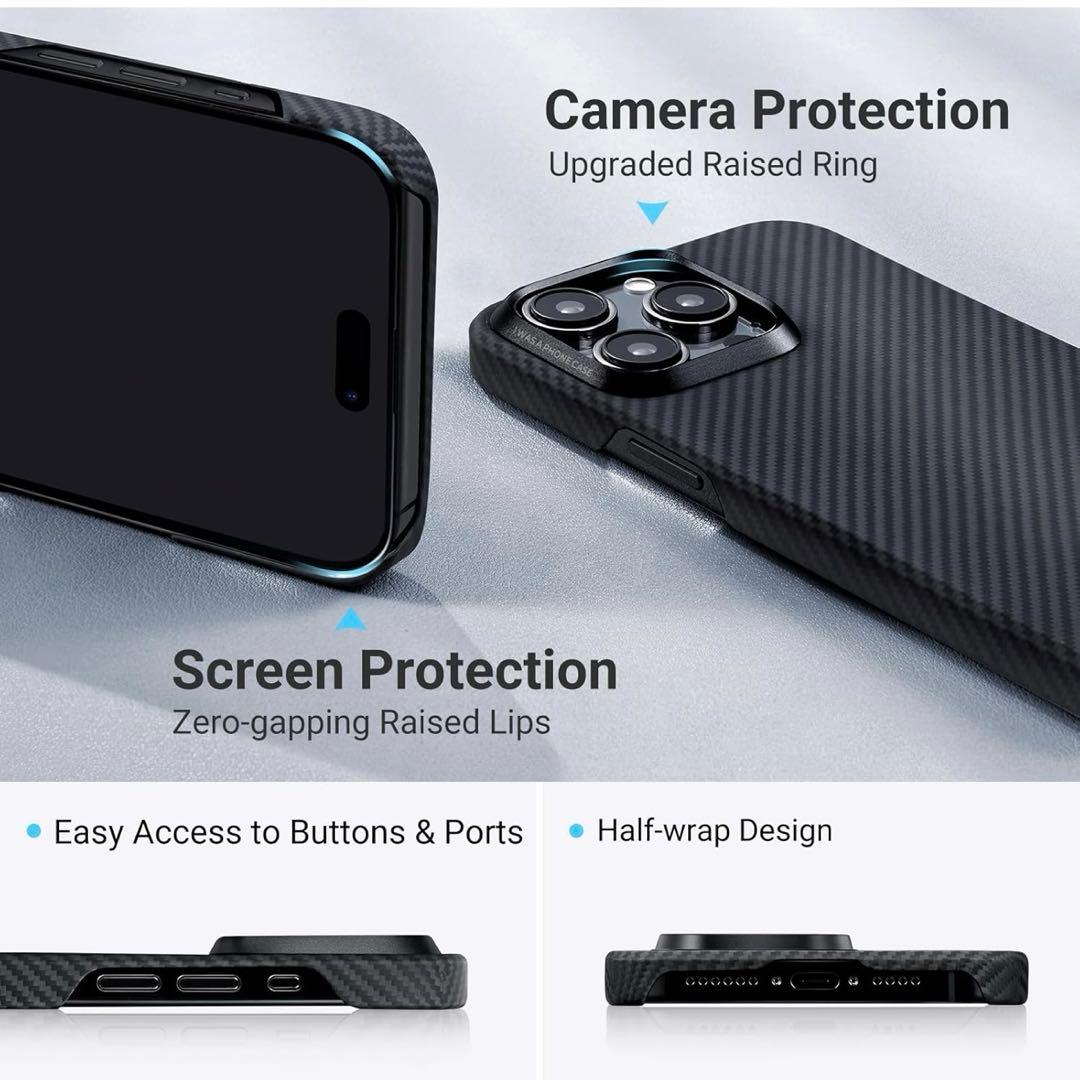 新品未使用　ピタカ　iPhone15ProMax用 MagSafe対応ケース