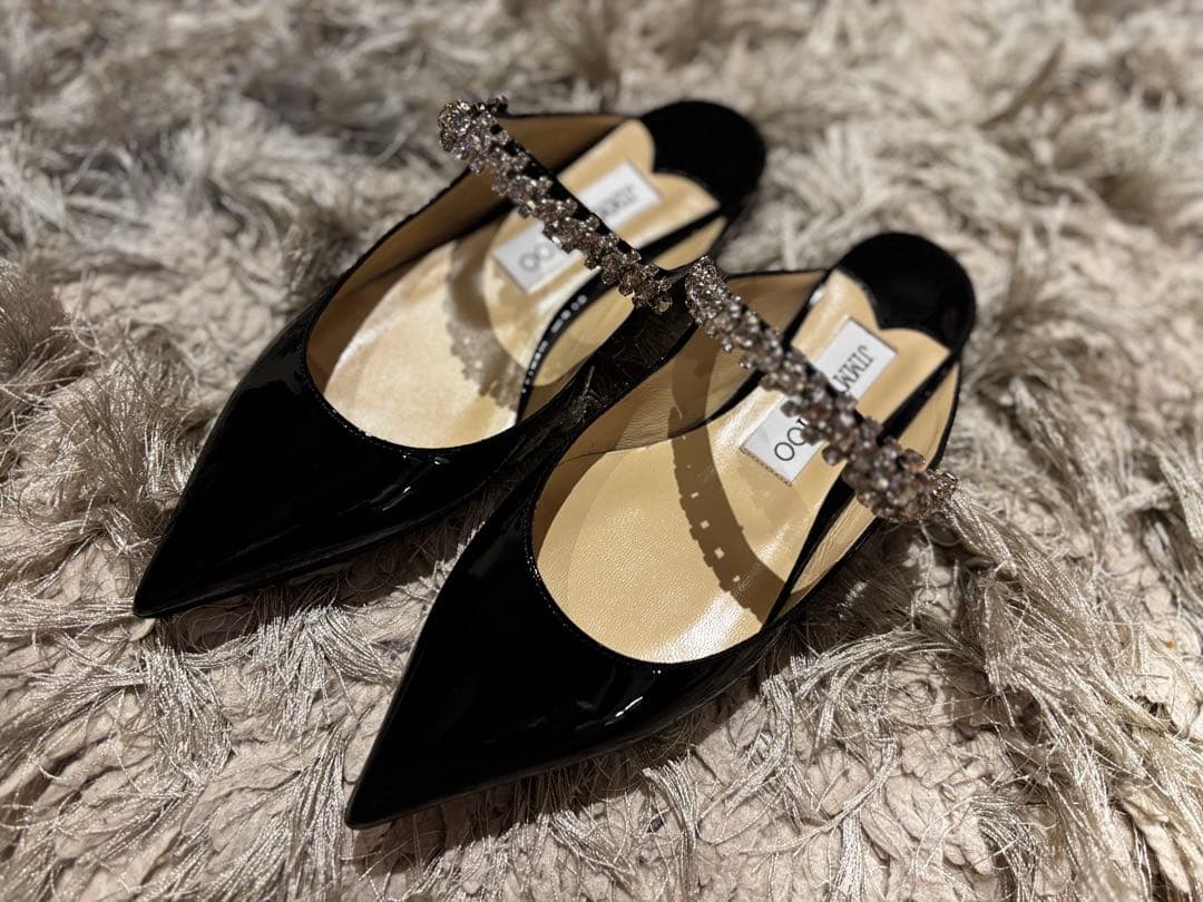 たこやき様　新品❤️Jimmy Choo 34 ブラック BING FLAT