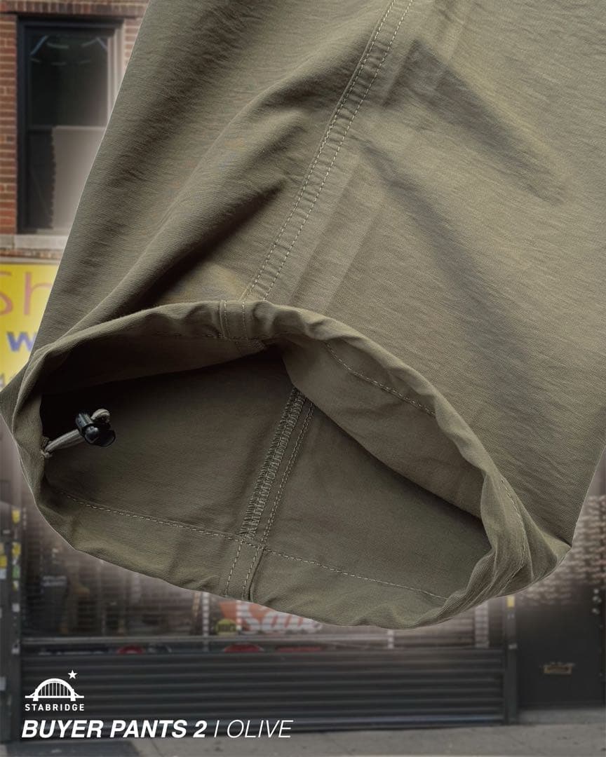 STABRIDGE Buyer Pants 2 Olive Lサイズ　試着のみ