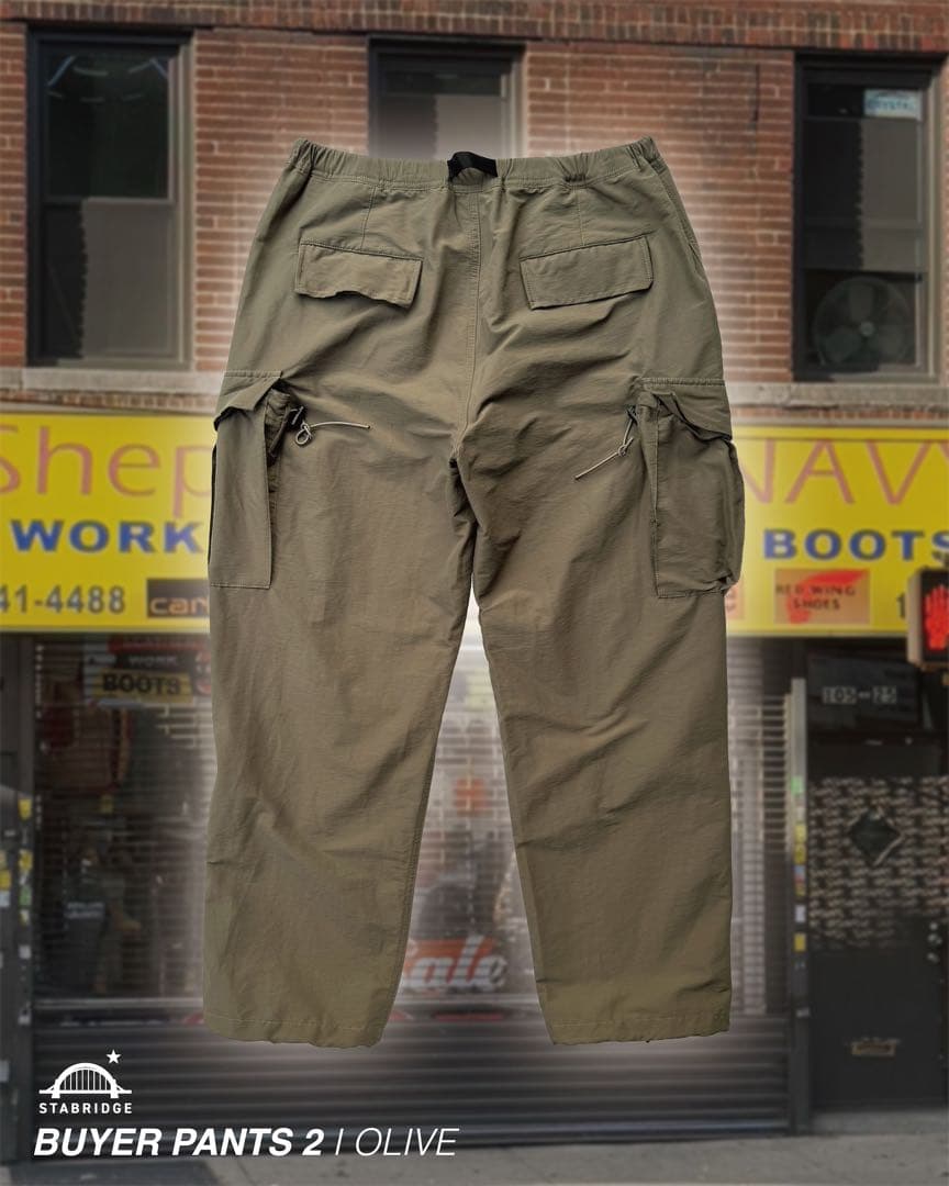 STABRIDGE Buyer Pants 2 Olive Lサイズ　試着のみ