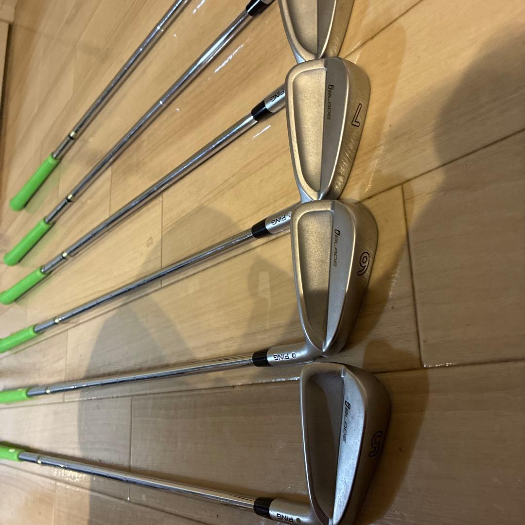 Ping I blade アイアンセット 6本 グリーングリップ　w〜5