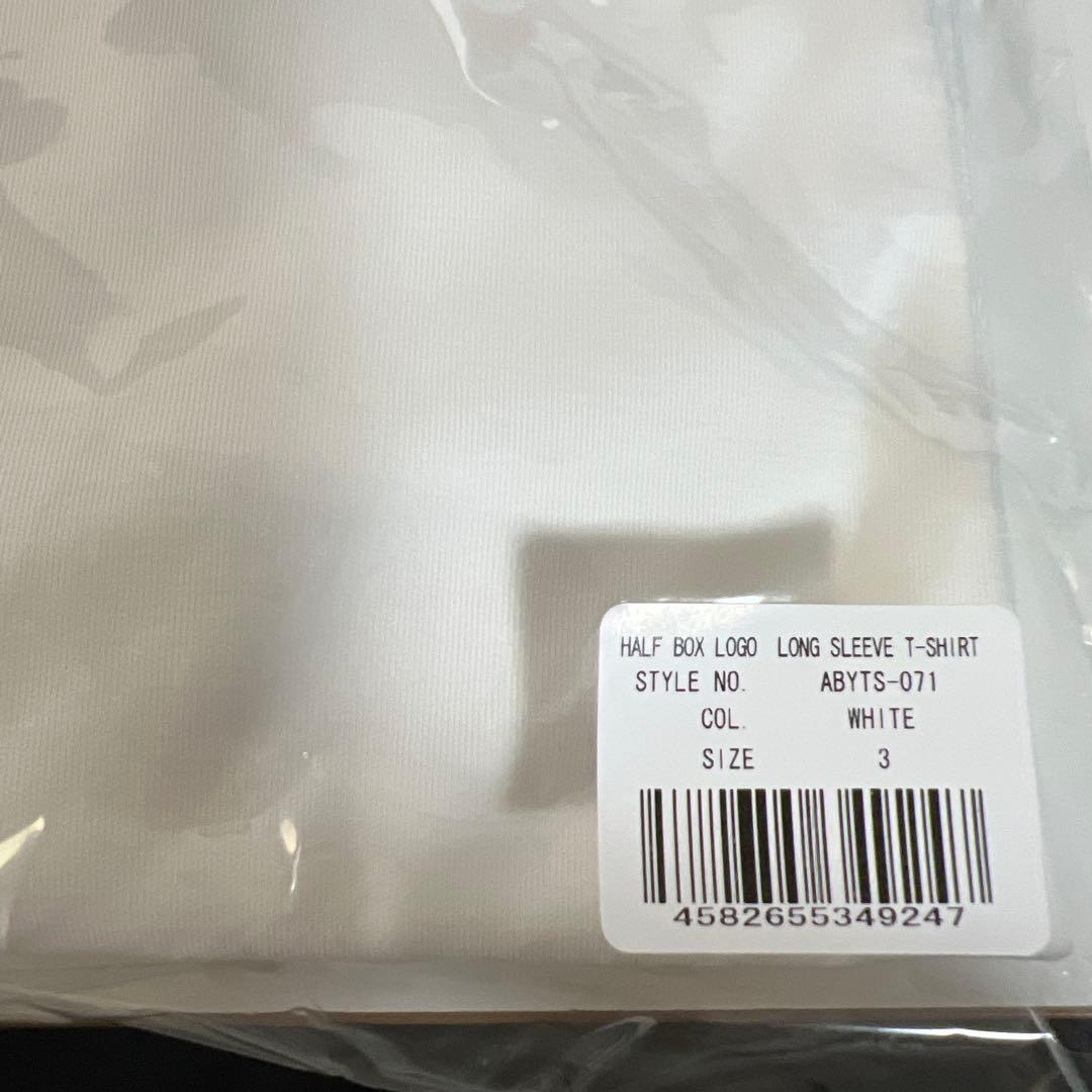 ABYTS Half box logo long sleeve Tシャツ