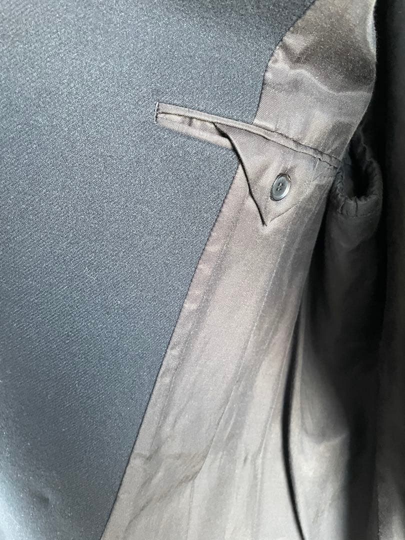 AURALEE ブラック ウール ピーコート