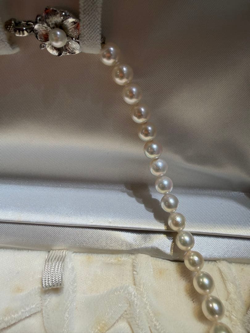 【美品】真珠 ネックレス パールネックレス6〜6.7mm