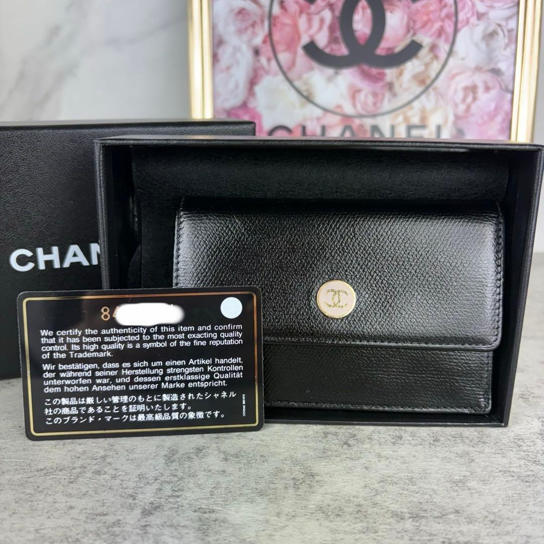 CHANEL シャネル　キャビアスキン　ケース　カードケース　財布　定期