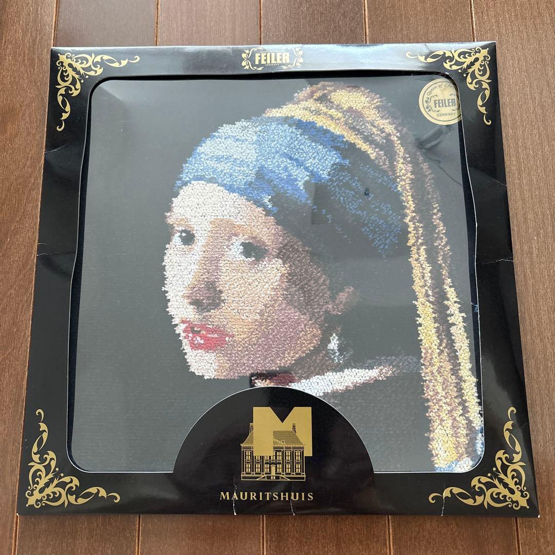 未使用　FEILER フェルメール　真珠の耳飾りの少女　フェイラー　希少　レア