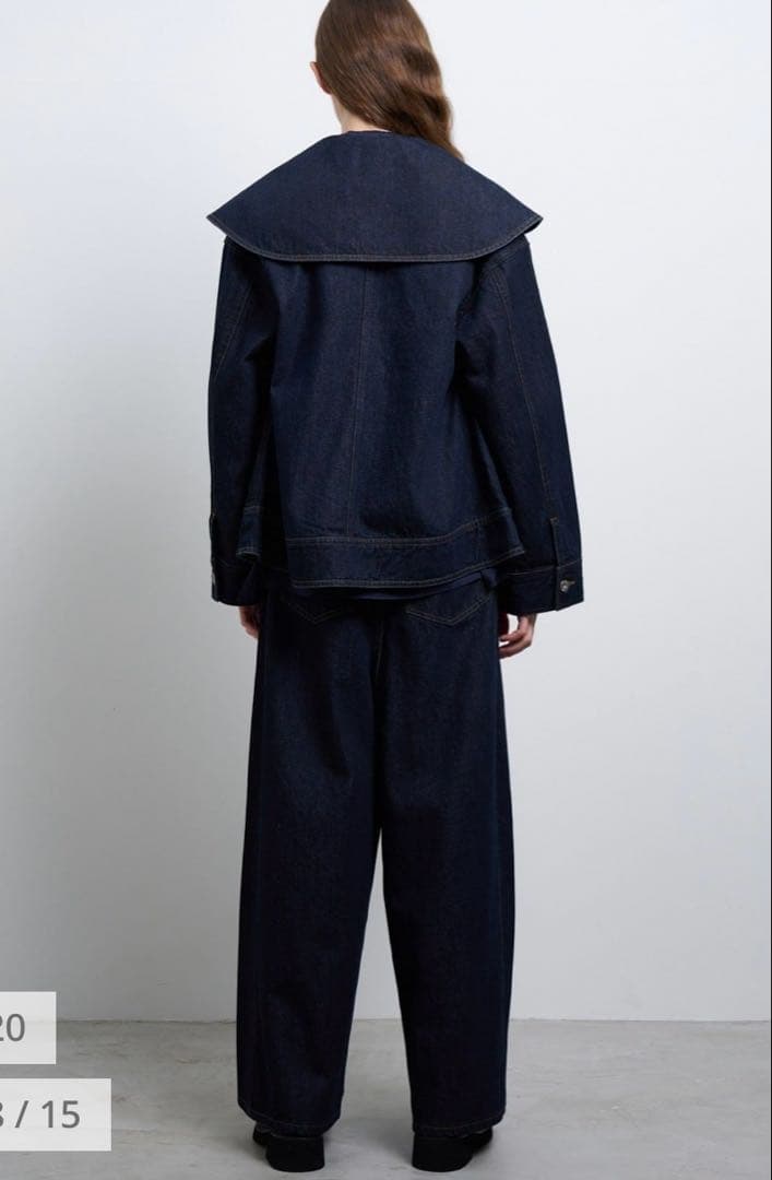 ビッグカラーデニムジャケット