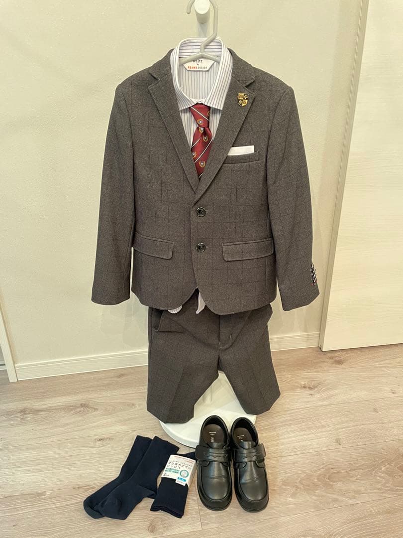 Waltz by BEAMS DESIGN スーツ チャコールグレーと靴セット