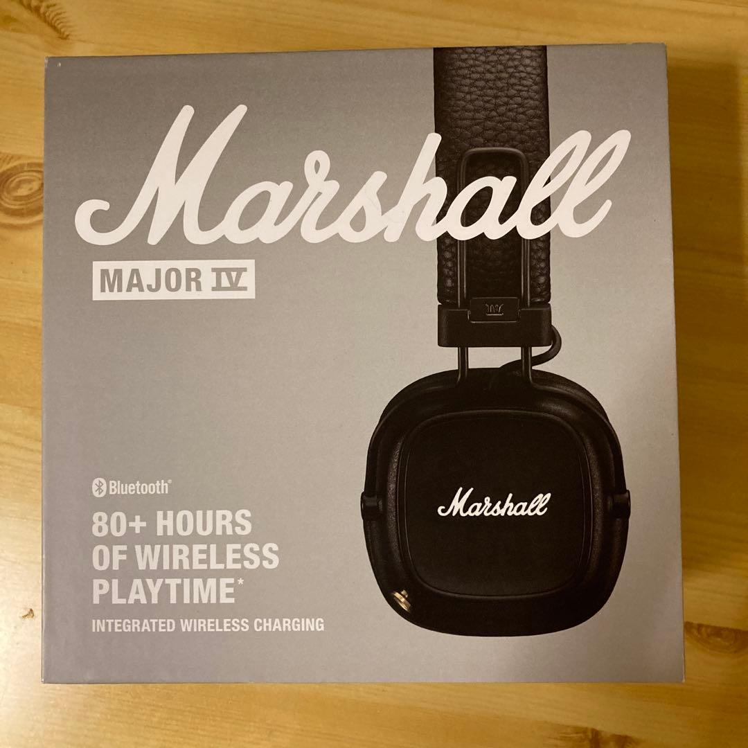 Marshall Major IV ブラック ワイヤレスヘッドフォン