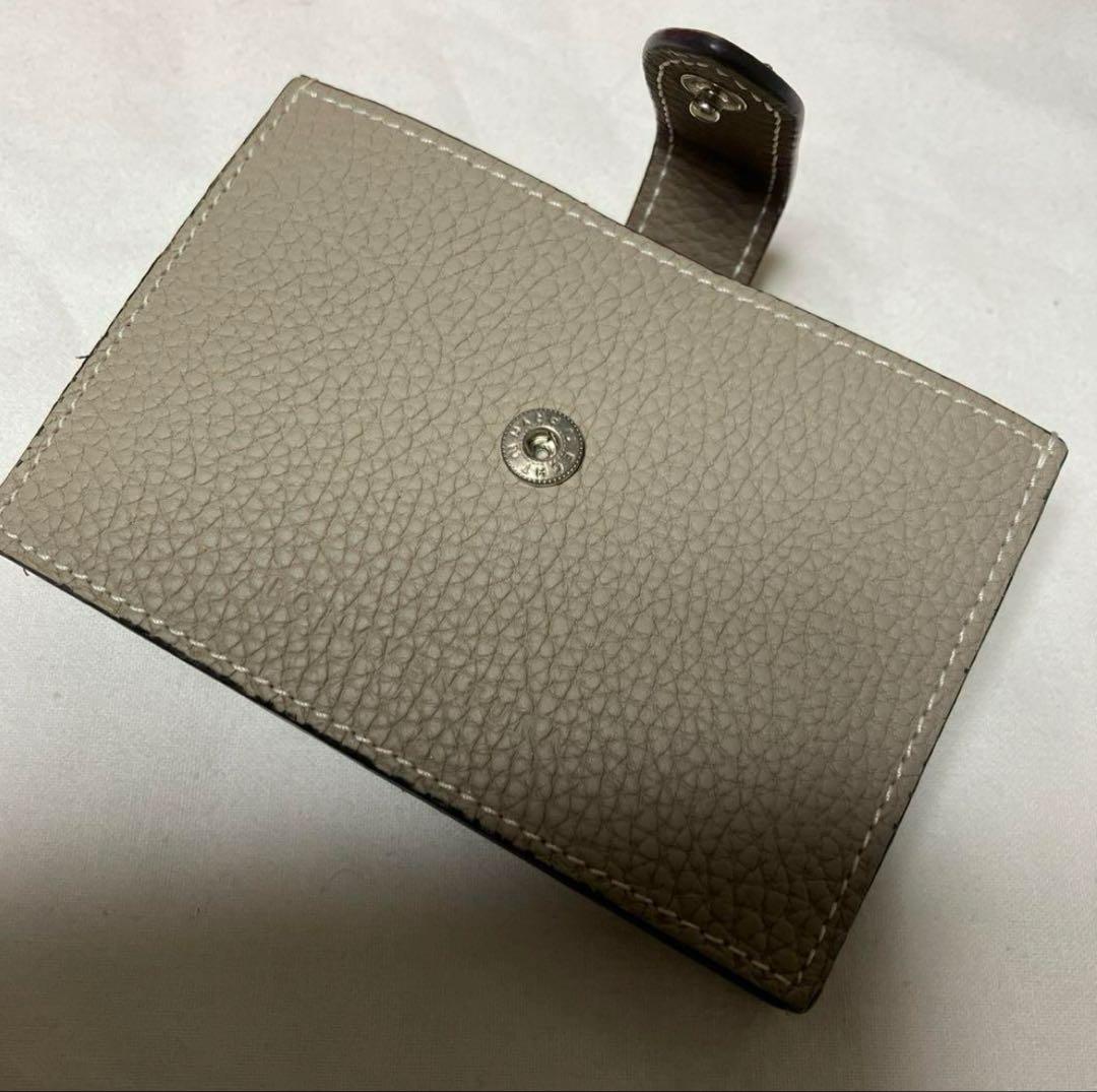 BONAVENTURA グレー レザー 名刺入れ