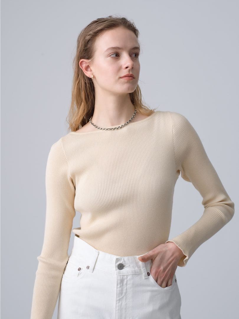 ロンハーマン AURALEEグリーンボートネック