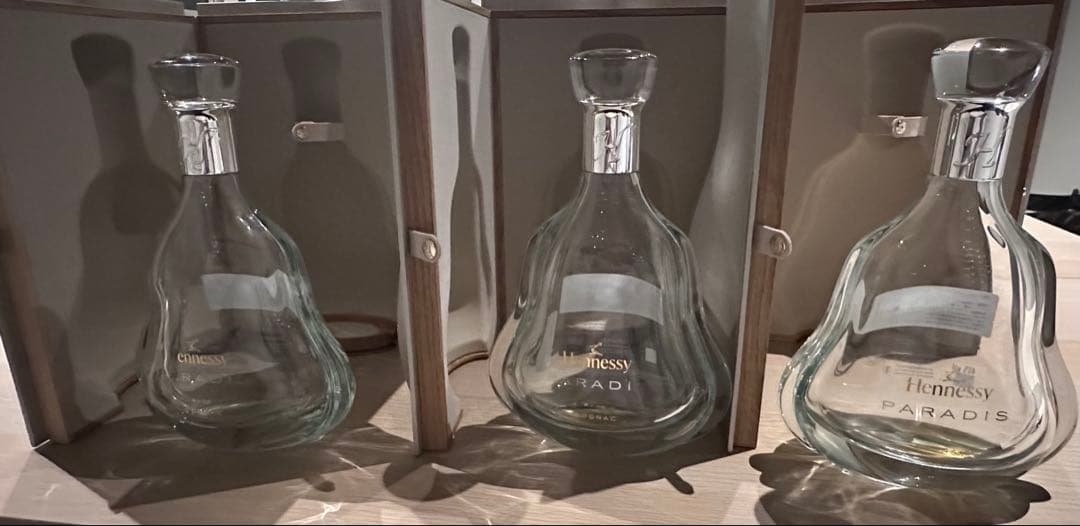 空瓶！Hennessy Paradis ヘネシー パラディ（3本）箱付