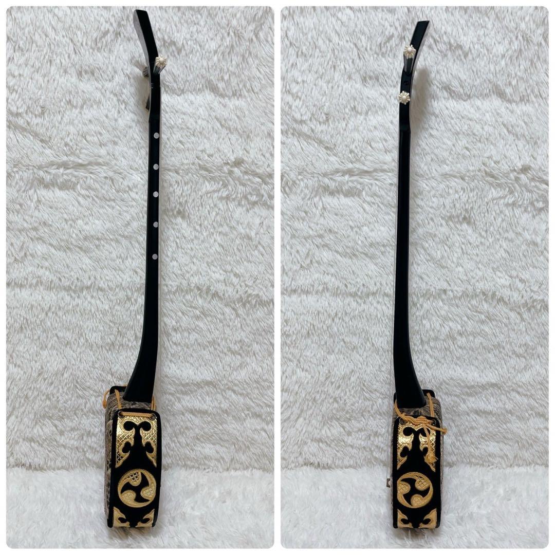 沖縄三線 本皮 一枚張り 本張り ソフトケース、爪、弦セット