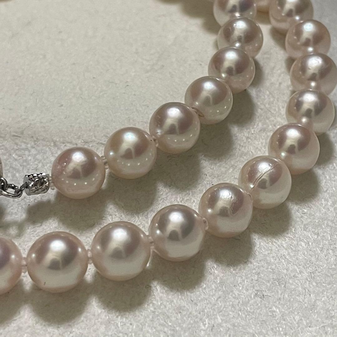 【テリ強✨大珠】あこや真珠 ネックレス 7.5-8.0 パール 高級仕立 本真珠