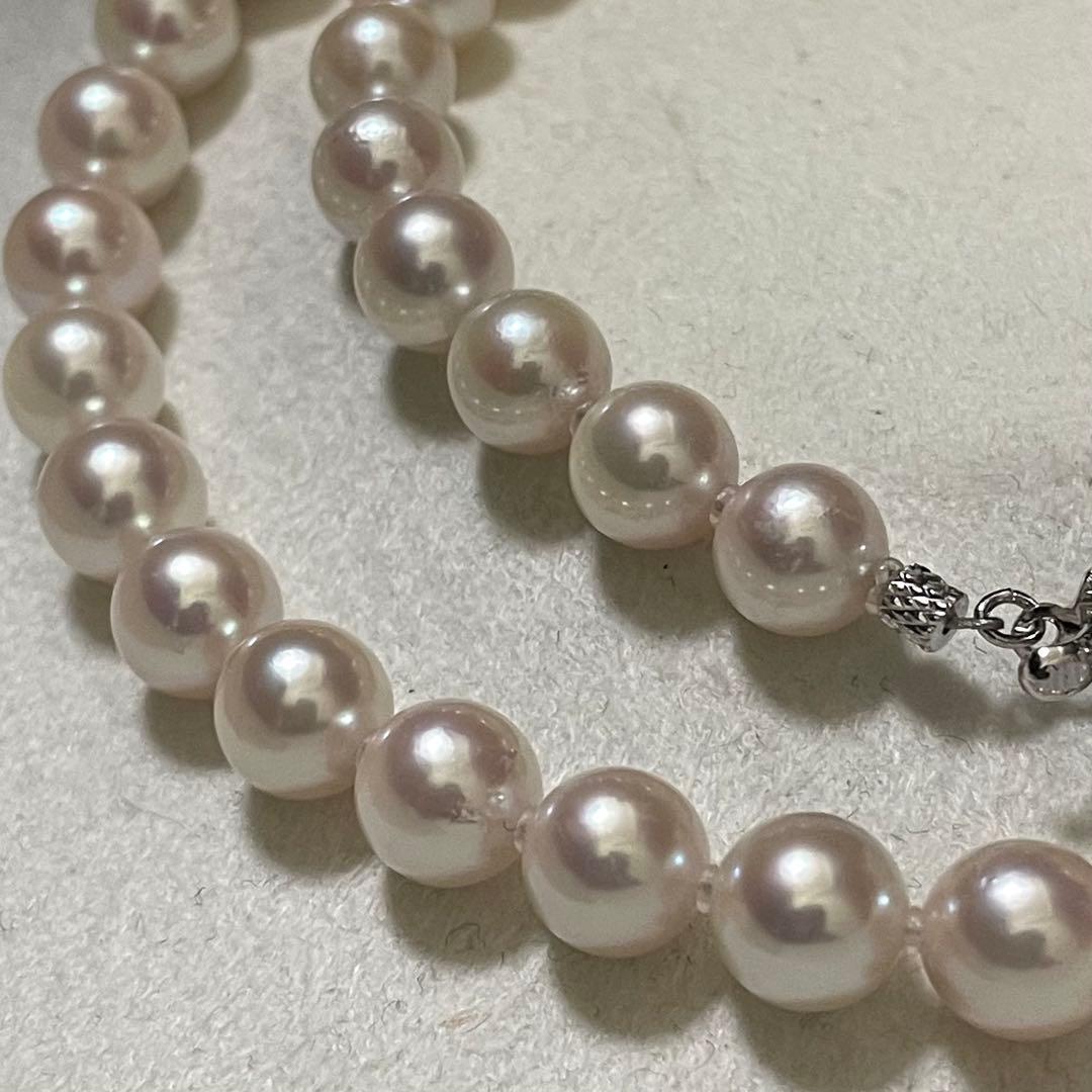 【テリ強✨大珠】あこや真珠 ネックレス 7.5-8.0 パール 高級仕立 本真珠