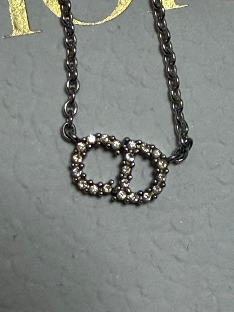 Dior DDロゴネックレス シルバー