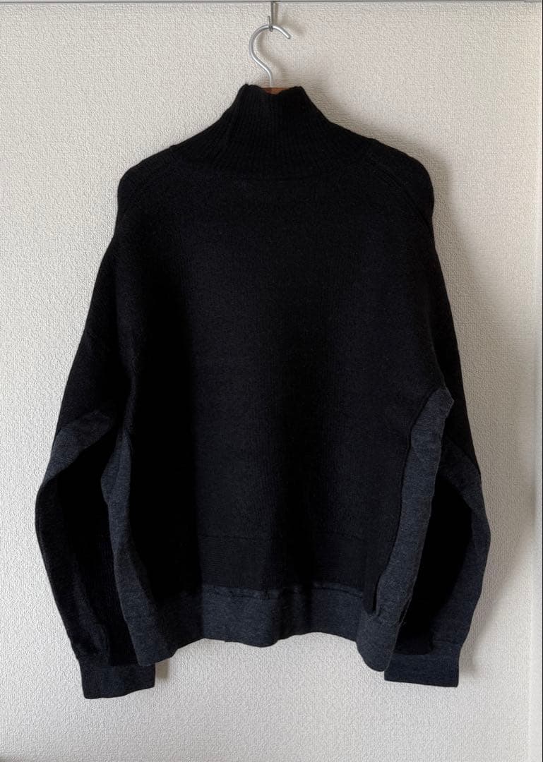 YOKE CONNECTING HIGHT NECK KNIT ハイネックニット