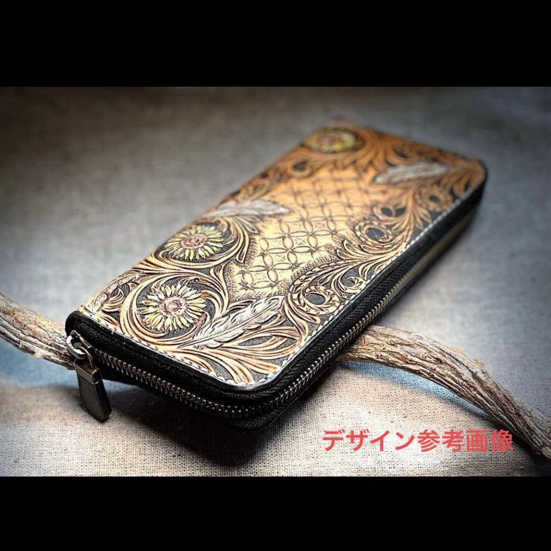 iwgping様オーダー　レザーカービン　iPhone15手帳型ケース