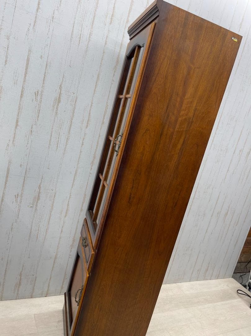 karimoku コロニアル スリムカップボード 左開き オールドカリモク