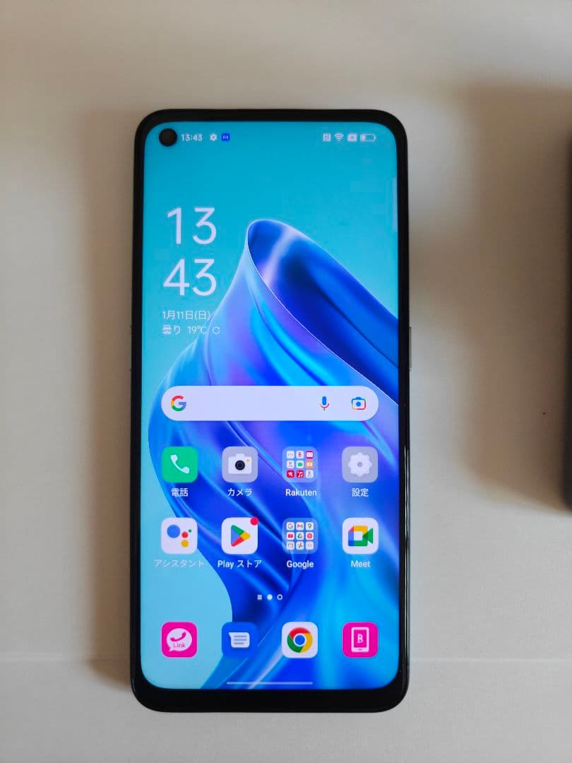 Oppo Reno5 A 5G ライトブルー ケース付き 128G