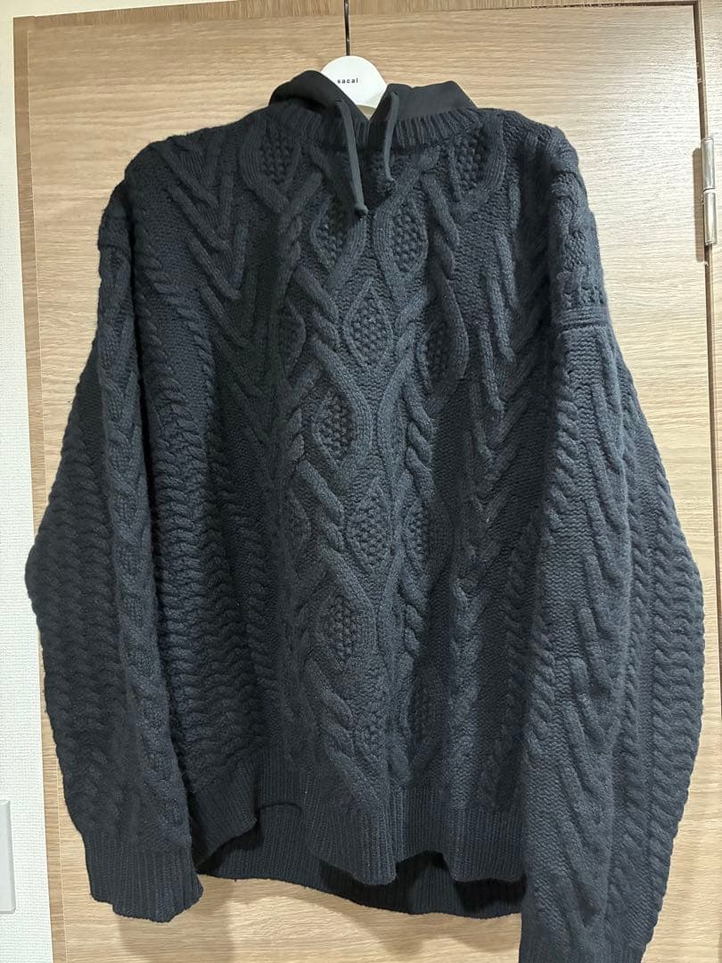 トップス Supreme Cable Hooded Sweater XL 25fw