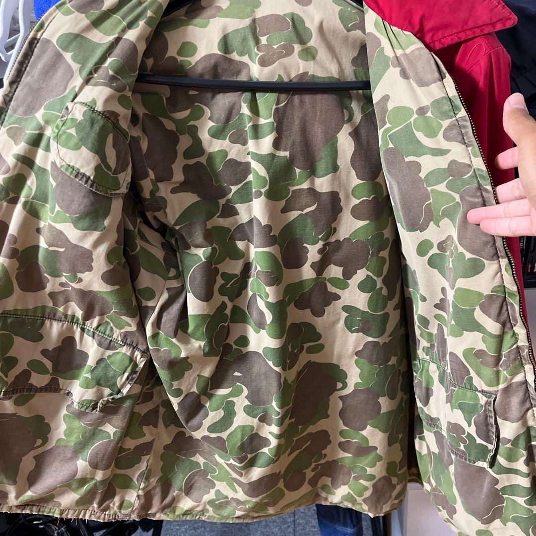 60s ハンターカモ ハンティングジャケット リバーシブル デカ五角形ジップ