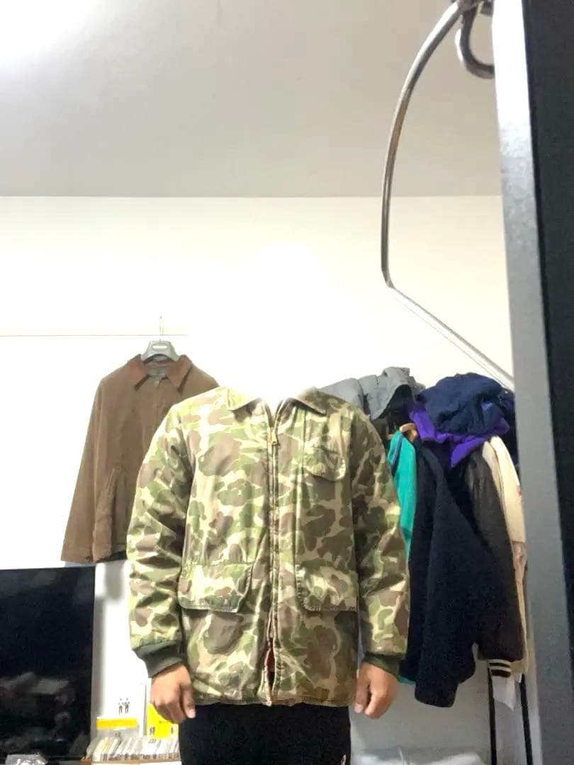 60s ハンターカモ ハンティングジャケット リバーシブル デカ五角形ジップ