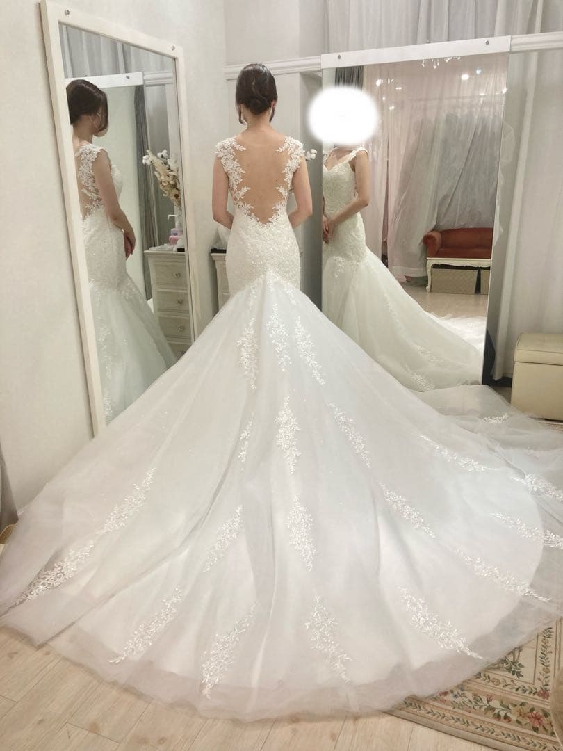 【YNS WEDDING】ウェディングドレス/専用パニエ・持ち運び用バッグ付き