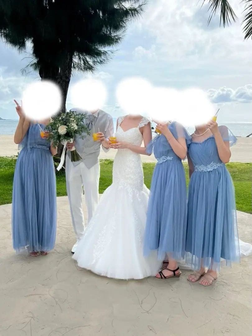 【YNS WEDDING】ウェディングドレス/専用パニエ・持ち運び用バッグ付き