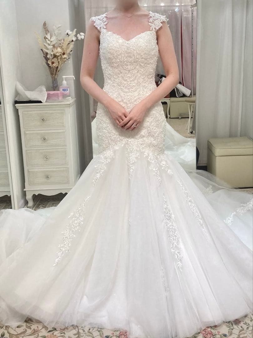 【YNS WEDDING】ウェディングドレス/専用パニエ・持ち運び用バッグ付き