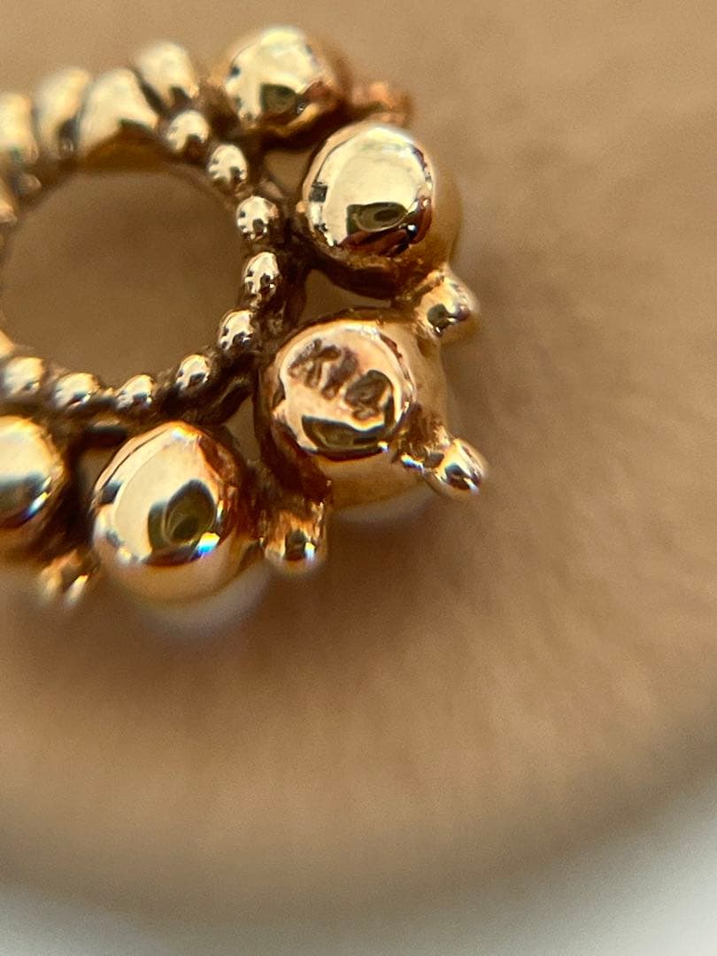 agete K14パールピアスチャーム