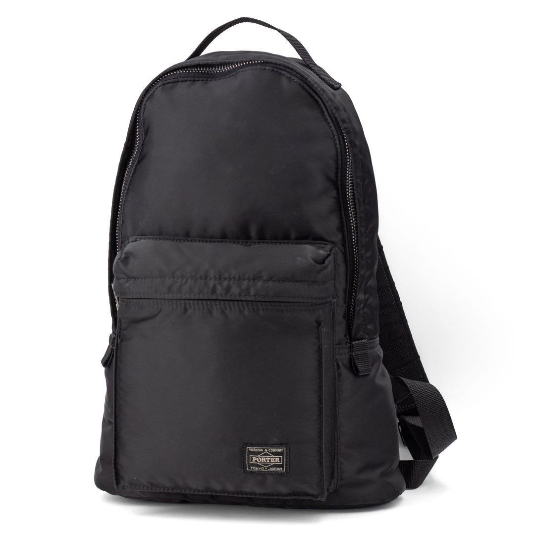 A031【美品】ポーター／タンカー　リュック　デイパック　バックパック　ブラック