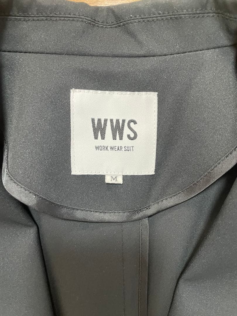 WWS テーラードジャケット・ ブラック　Mサイズ　セットアップ