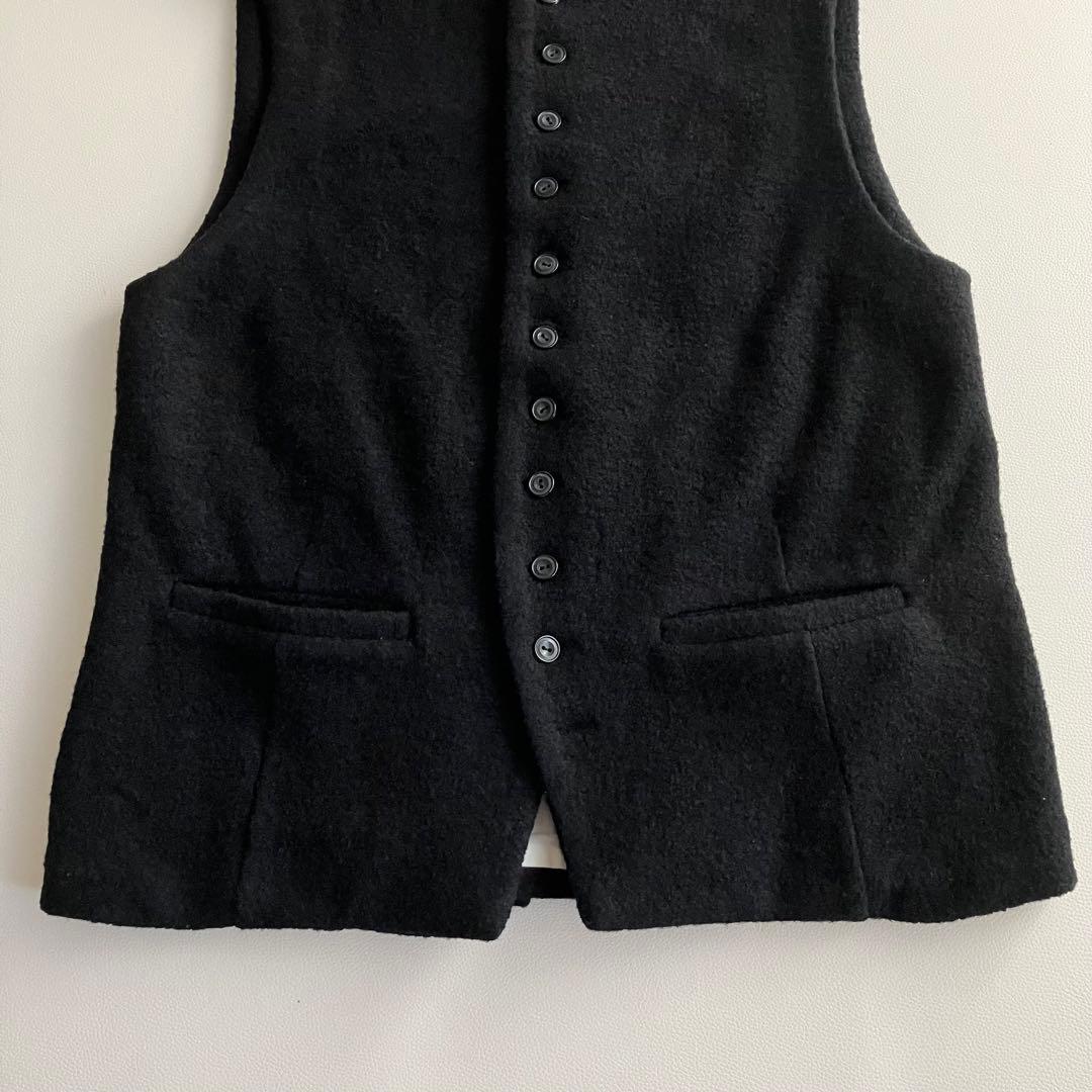 Veritecoeur ヴェリテクール　ベスト　ジレ　 ウール　黒