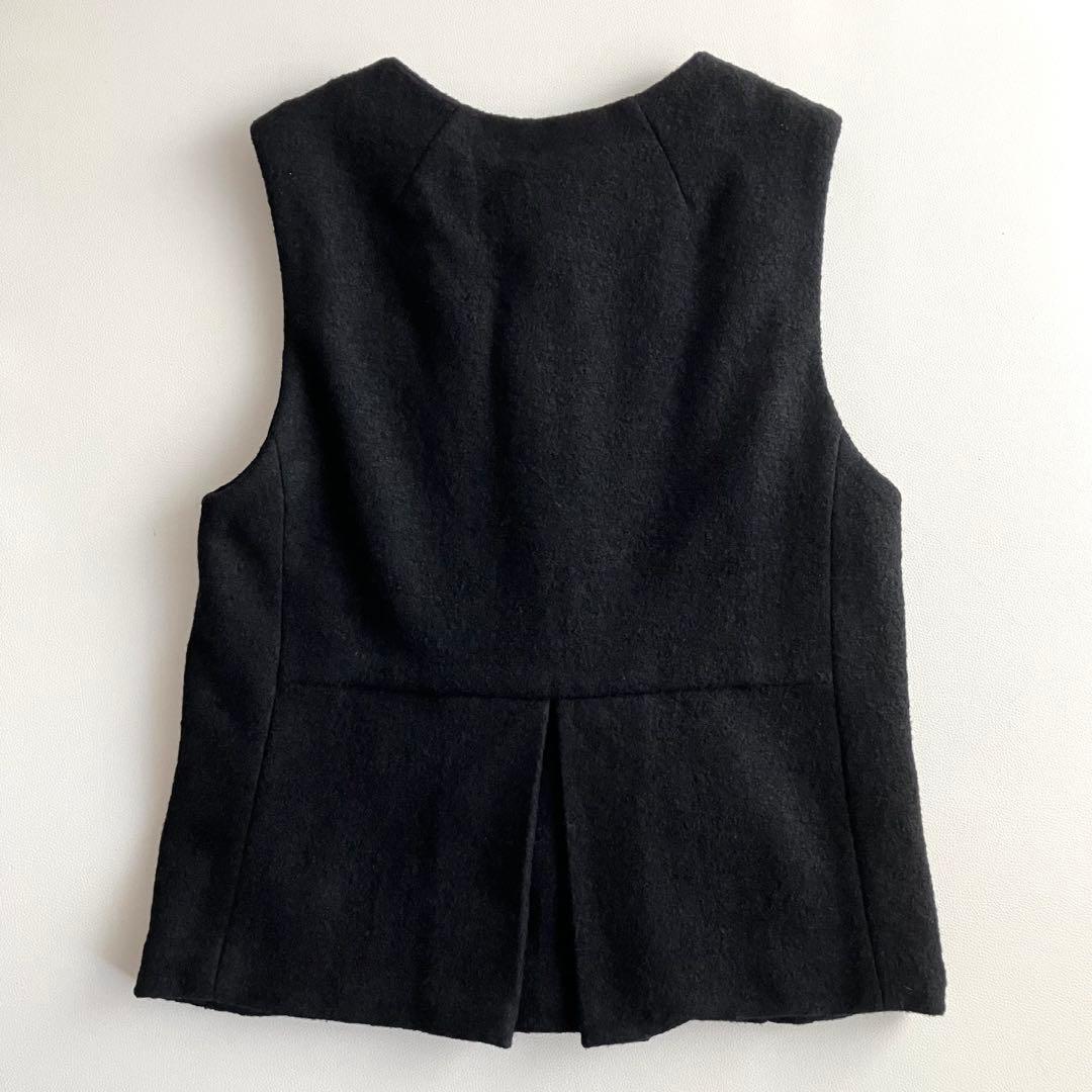 Veritecoeur ヴェリテクール　ベスト　ジレ　 ウール　黒