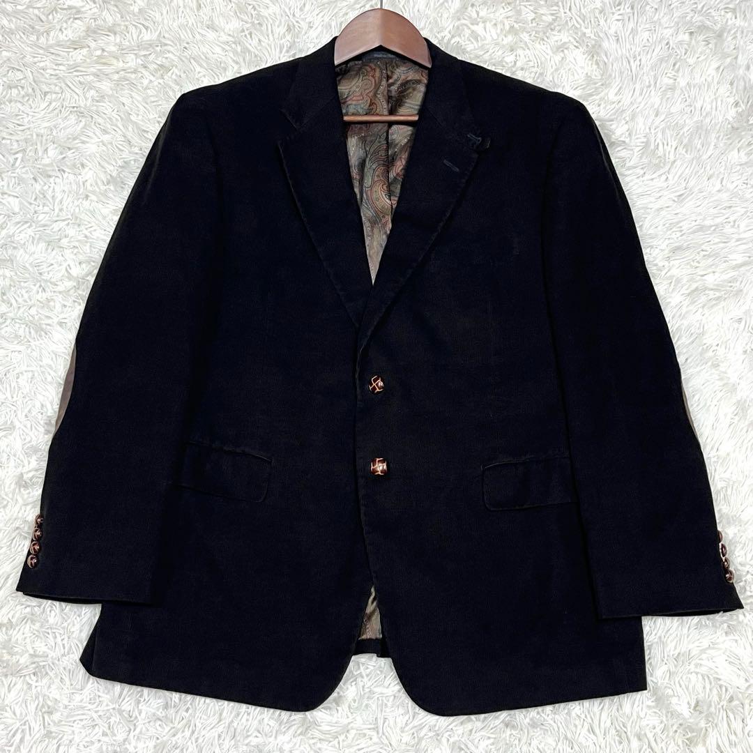 ラルフローレン コーデュロイジャケット エルボーパッチ くるみボタン ペイズリー