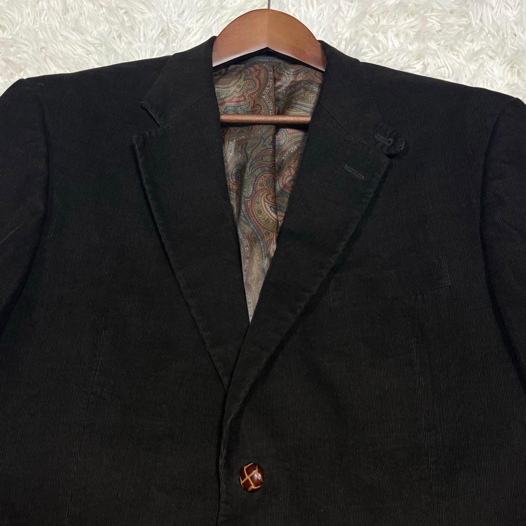 ラルフローレン コーデュロイジャケット エルボーパッチ くるみボタン ペイズリー