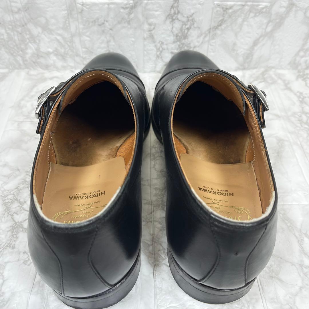 【美品】SCOTCH GRAIN ダブルモンク R1812 ブラック　25㎝