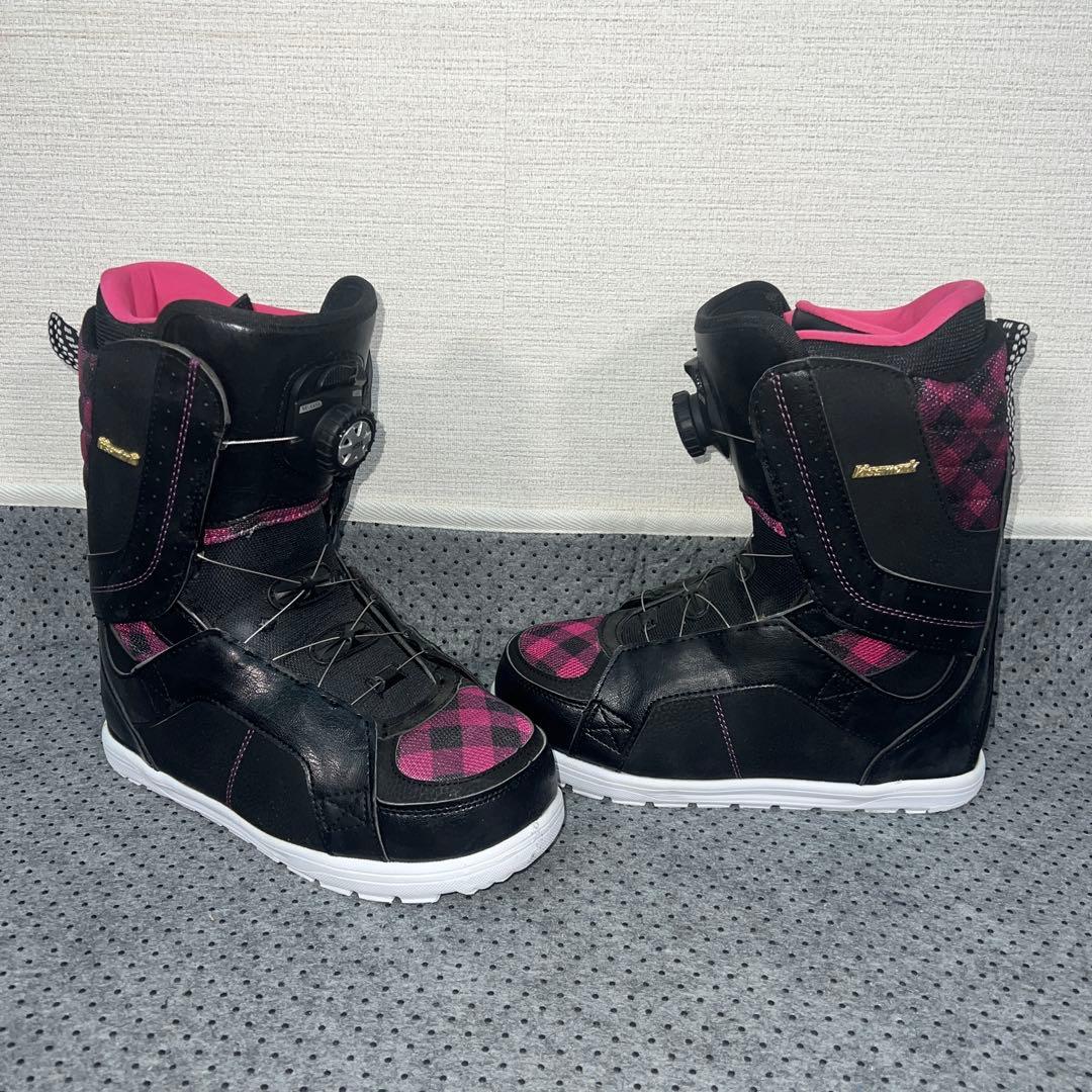 5回使用 24.5cm KISSMARK TGF ダイヤル スノーボードブーツ