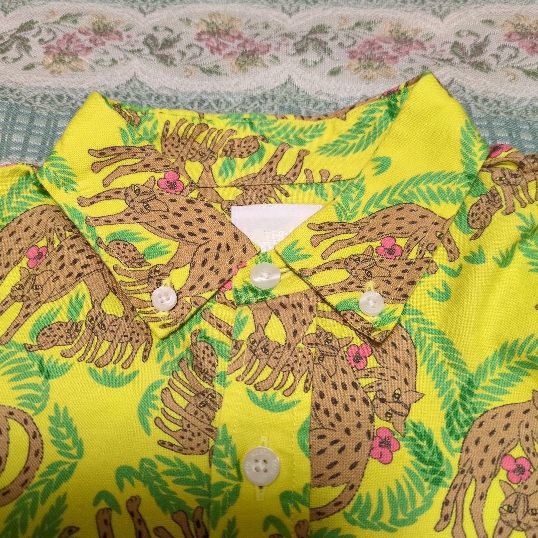 The North Faceアロハシャツ ヒョウ柄上下セット130 cm